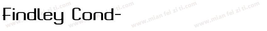 Findley Cond字体转换